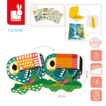 Janod Zestaw kreatywny Naklejki i ozdoby My arts &