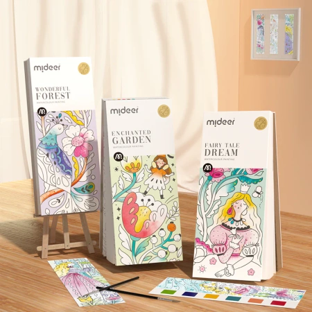 mideer Kolorowanka akwarelowa mideer –Zaczarowany ogród