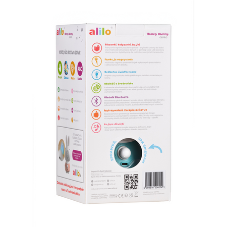 Alilo Króliczek Honey Bunny G6PRO turkusowy
