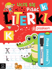 Piszę i zmazuję. Uczę się pisać literki z pisakiem +5