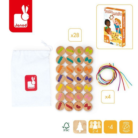 Gra pamięciowa Pasta mania 4+, Janod