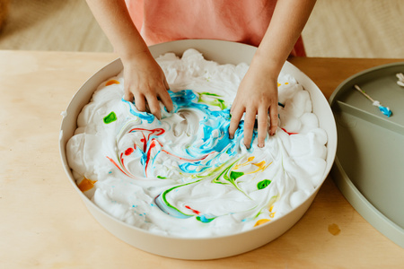 Jellystone, Tacka sensoryczna dla dzieci Play Tray 2w1Lilac, kolor fioletowy