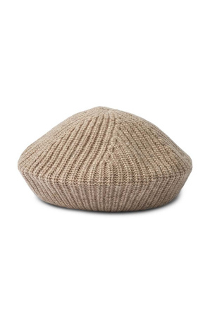 Liewood beret dla dzieci 100% wełna, 3-4 lata, Oat melange Borg Beret Hat