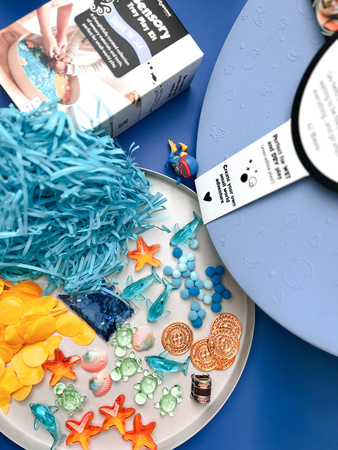Jellystone, Zestaw sensoryczny Podwodny Świat, wkład do tacki sensorycznej Play Tray