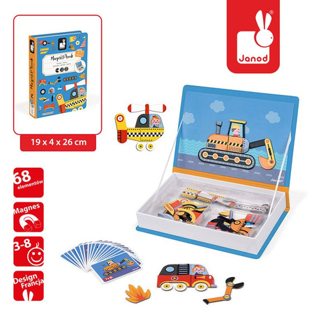 Magnetyczna układanka Pojazdy Magnetibook