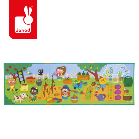 Janod Magnetyczna układanka W ogródku Magneti' stories 3+