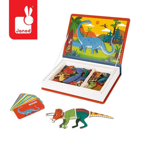 Magnetyczna układanka Dinozaury Magnetibook