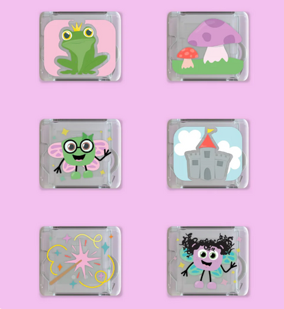 Glo Pals, Kostki sensoryczne świecące w wodzie 6 sztuk - Wróżki