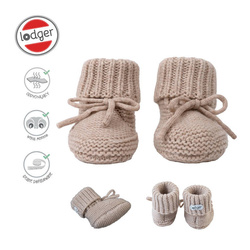 Lodger Buciki niechodki z wełny merino 100% 0-6 b