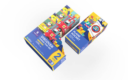 mierEdu Puzzle progresywne - Odkrywaj pojazdy - Poziom 2 (2+)