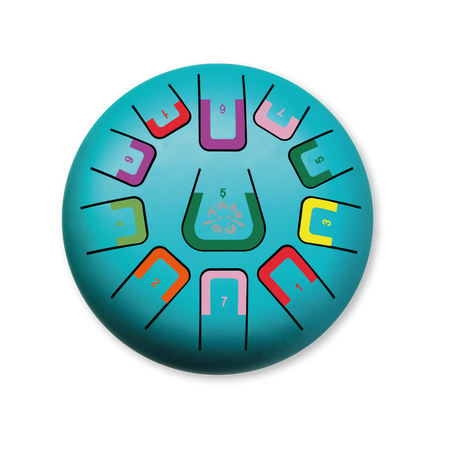 Bębenek językowy Tambu - Turkus matowy 11 tonów G-dur | Instrument dla dzieci i dorosłych