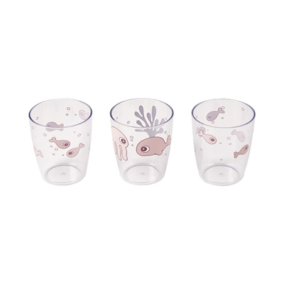 Done by Deer Sea Kubki 3 szt. Mini Glass Powder