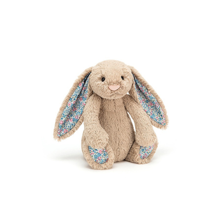 Jellycat Króliczek beżowy kolorowe uszka 18 cm