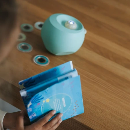 Kidywolf Projektor Ścienny Ocean Kidystar – projektor 360° z muzyką, Bluetooth i dyskami podwodnego świata