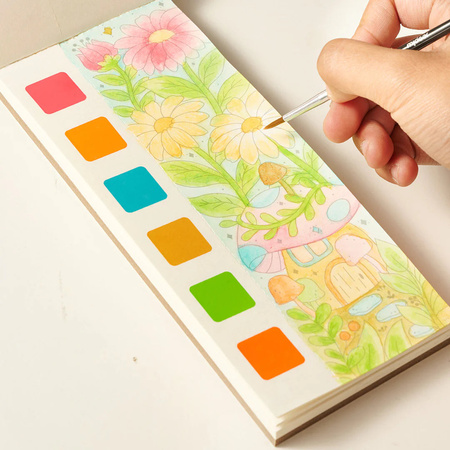 mideer Kolorowanka akwarelowa mideer –Kwiaty