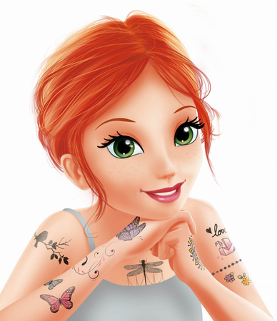 Buki Tatuaże brokatowe 75 sztuk