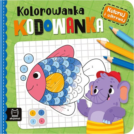 Koloruj i odkrywaj. Kolorowanka kodowanka, +4