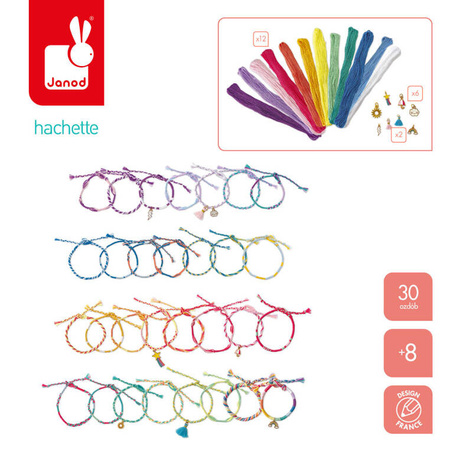 Janod Zestaw kreatywny do tworzenia biżuterii bransoletki 8+