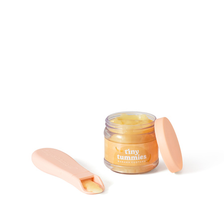 Tiny Harlow Zestaw Tiny Tummies Słoiczek i Łyżeczka, Banan