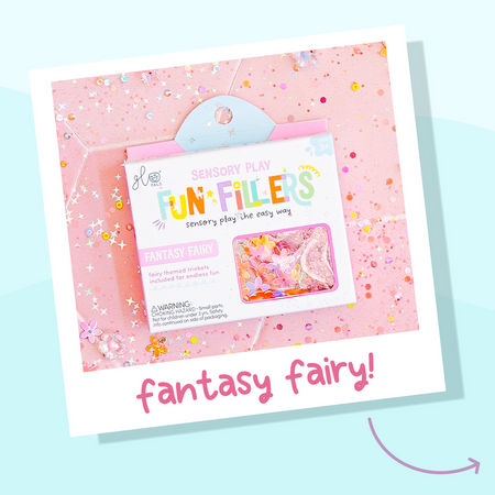 Glo Pals - FAIRY Fun Fillers Wkład, figurki, brokaty i barwniki do słoików, zabaw sensorycznych
