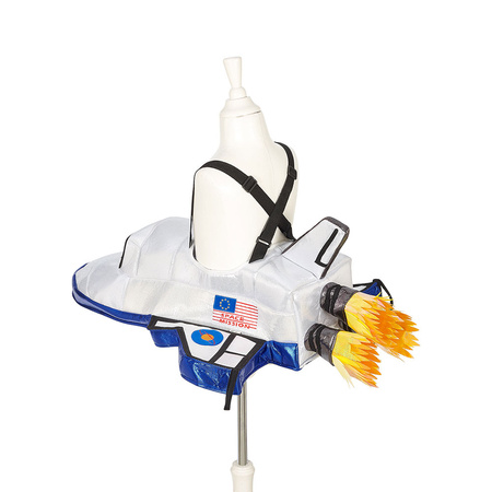 Souza! Kostium Rakieta Ride-on dla dzieci 5–7 lat – srebrno-niebieski, uzupełnienie kombinezonu astronauty