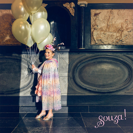 Souza! Kostium tęczowa peleryna z kapturem wróżka Julyanne