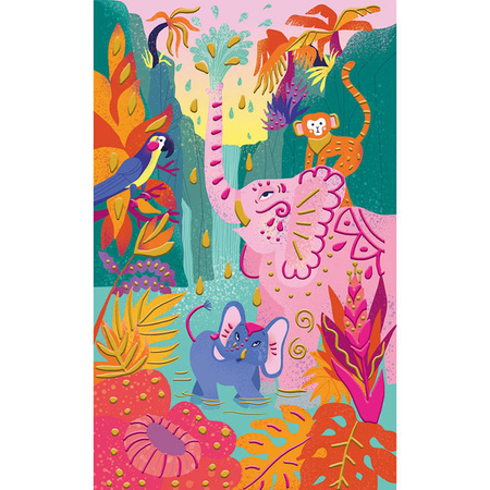 Zestaw kreatywny Malowanie farbami 3D Dżungla 7+, Janod