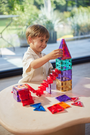 Cleverclixx – Klocki magnetyczne Stairs Set Intense 34 el. Schody do kreatywnej zabawy