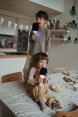 Kidywolf - mikrofon karaoke - różowy Bluetooth