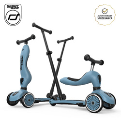 SCOOTANDRIDE Highwaykick 1 Push and Go Jeździk I hulajnoga 2w1 Steel
