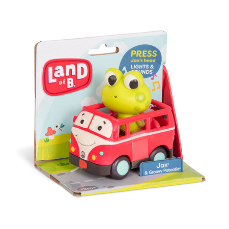 B.toys Miękkie autko sensoryczne – busik z ŻABKĄ
