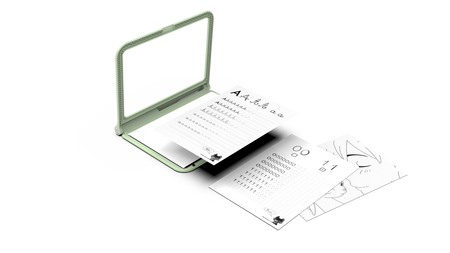 Podświetlany tablet do nauki pisania i rysowania Kidywolf