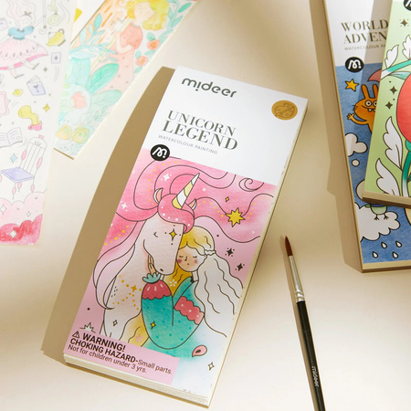 mideer Kolorowanka akwarelowa mideer –Jednorożec