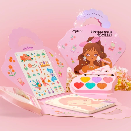 mideer Zestaw 3w1 Przebieranki – Pokaz Mody dla dzieci 5+ | Kreatywne stylizacje i makijaże