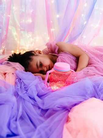 Glo Pals, Słoik sensoryczny do napełnienia wodą, kolor różowy, Bubble Gum