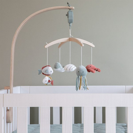 Little Dutch Karuzela do łóżeczka drewno Ocean Mięta