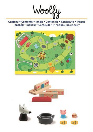 Djeco Gra planszowa Wilk i Świnki