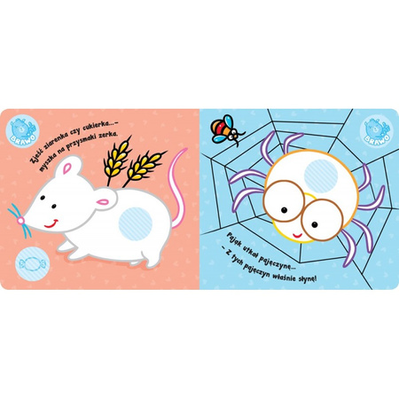 Zwierzęta w parku. Kolorowanka z grubym obrysem, okrągłe naklejki, papierowa zabawka