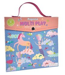 Floss&Rock Kraina Fantazji Zestaw magnetycznych i plastycznych zabaw 4 w 1