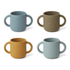 Liewood silikonowy kubek zestaw, Gene cup 4-pack Blue multi mix