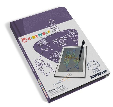 Kidywolf - pad rysunkowy z ekranem LCD wzór: Dawno, dawno temu, Baj