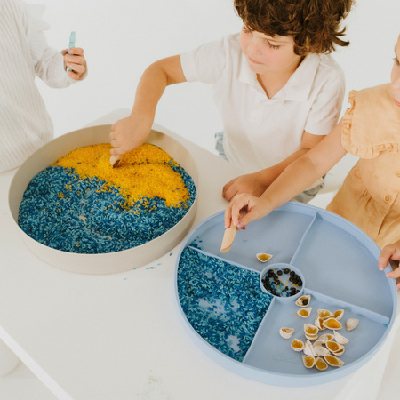 Jellystone, Tacka sensoryczna dla dzieci Play Tray Soft Blue 2w1 kolor niebieski