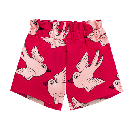 Dear Sophie SWALLOW RED/PAPERBAG SHORTS 122-128