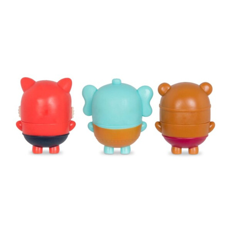 B.toys Squish & Splash – zestaw trzech rozkręcanych sikawek - zestaw ze słonikiem