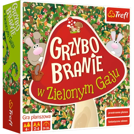 Grzybobranie w Zielonym Gaju - gra planszowa dla dzieci  +4