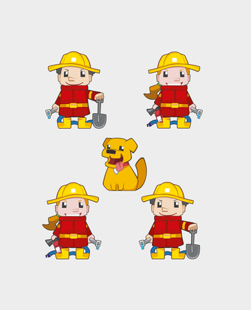 KLOCKI WAFFLE MINI - STRAŻAK DUŻY