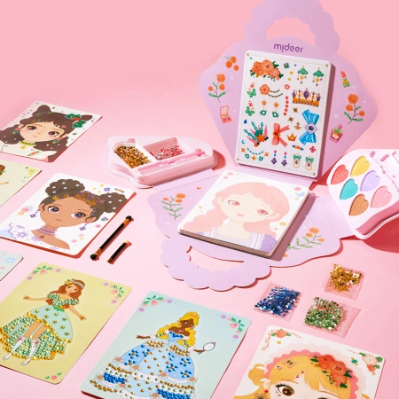 mideer Zestaw 3w1 Przebieranki – Pokaz Mody dla dzieci 5+ | Kreatywne stylizacje i makijaże