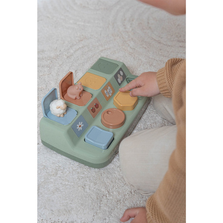 Little Dutch Pop-up Little Farm – interaktywna zabawka edukacyjna dla niemowląt 8m+