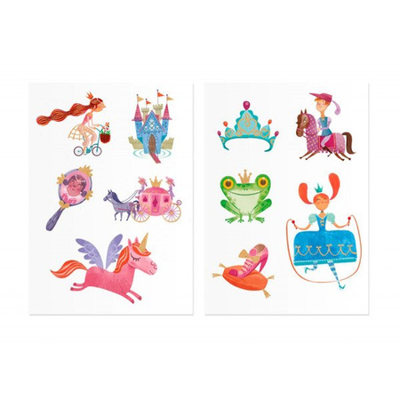 LONDJI – Tatuaże dla dzieci Księżniczki | Zmywalne, ekologiczne tatuaże z tuszem sojowym