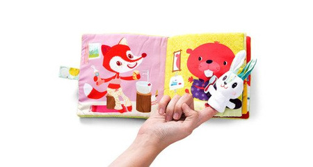 Książeczka z mini-pacynką wielofunkcyjna Królik dentysta